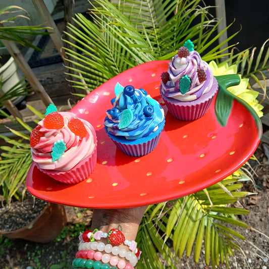 Berries & Cream Soap Cupcake