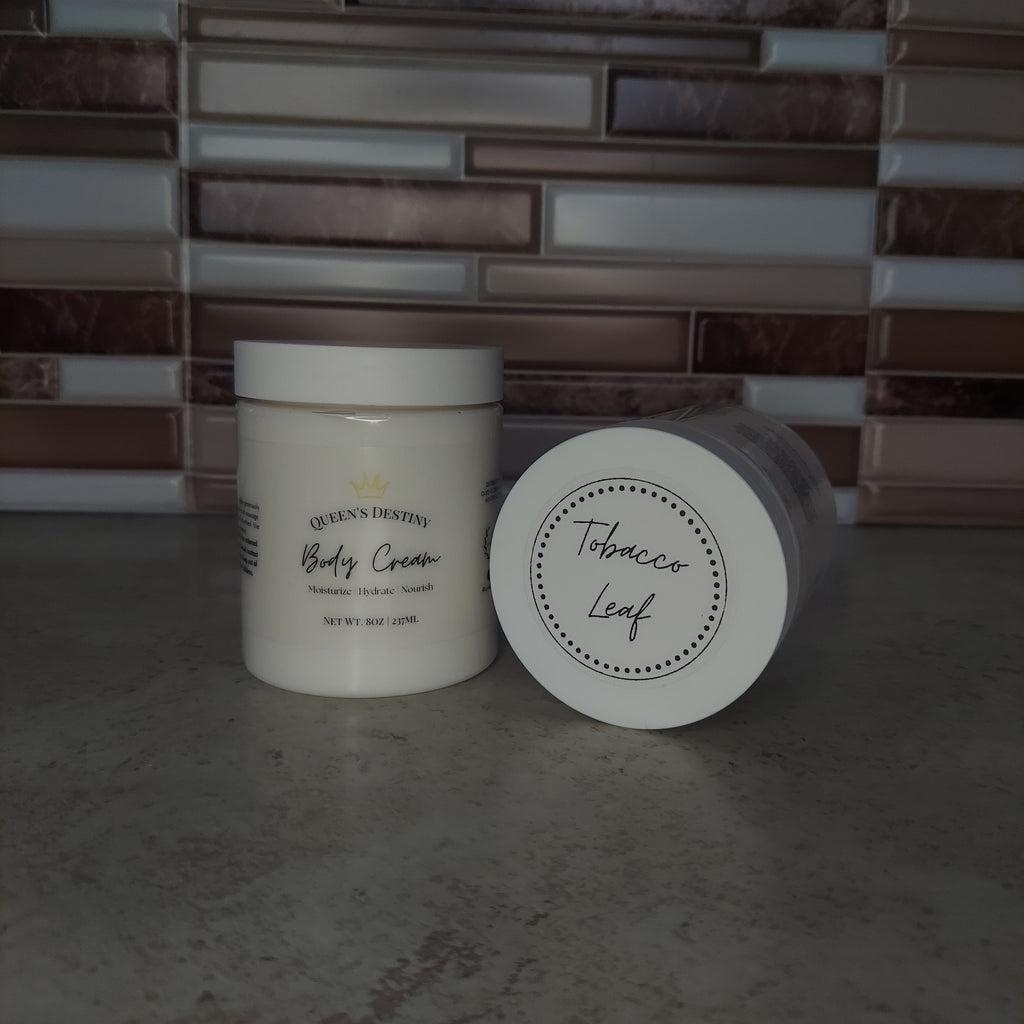 Tobacco Leaf 8oz Body Cream