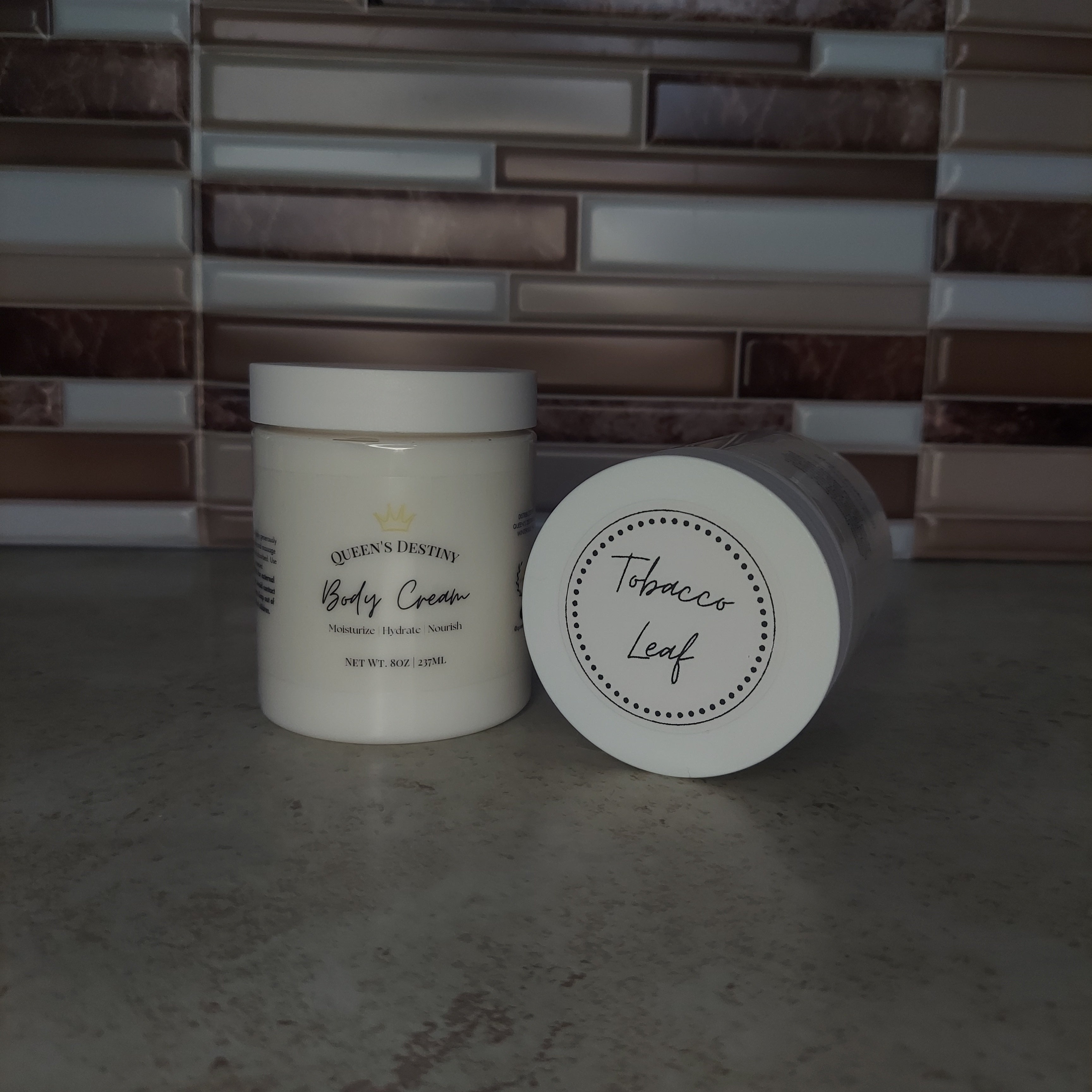 Tobacco Leaf 8oz Body Cream