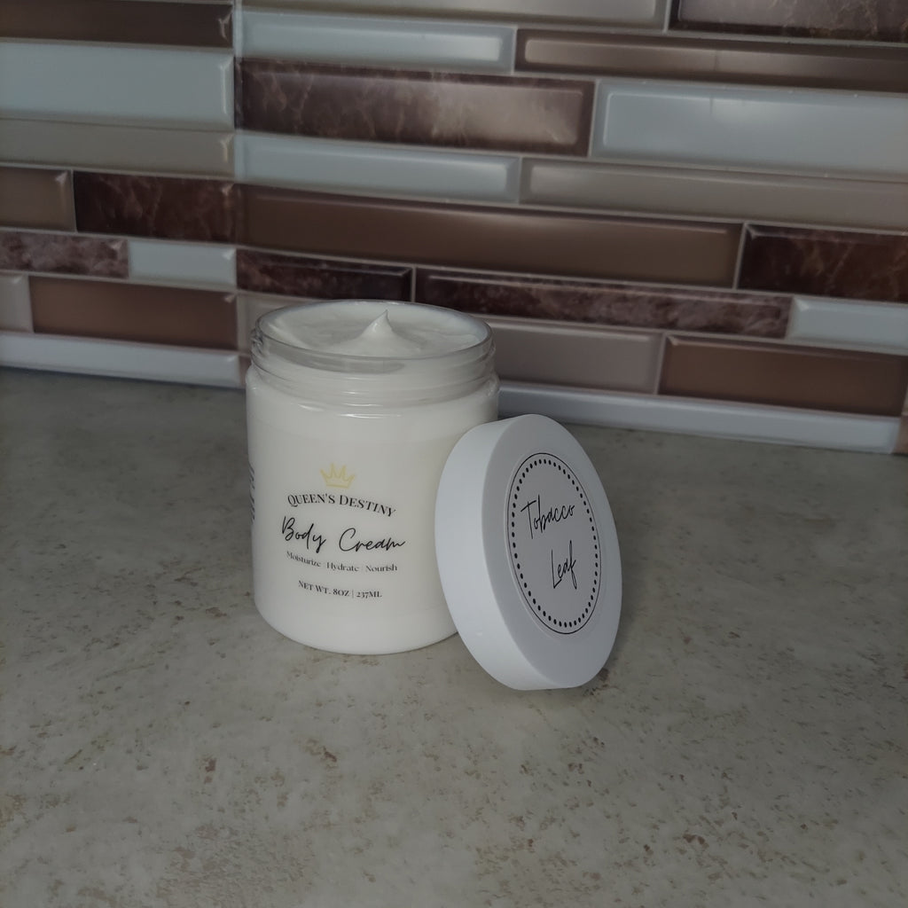 Tobacco Leaf 8oz Body Cream