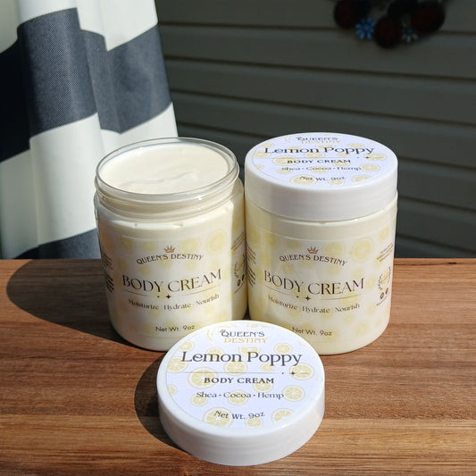 Lemon Poppy 9oz Body Cream