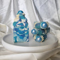blue girl frosted soap bar moisturizing brightening soap