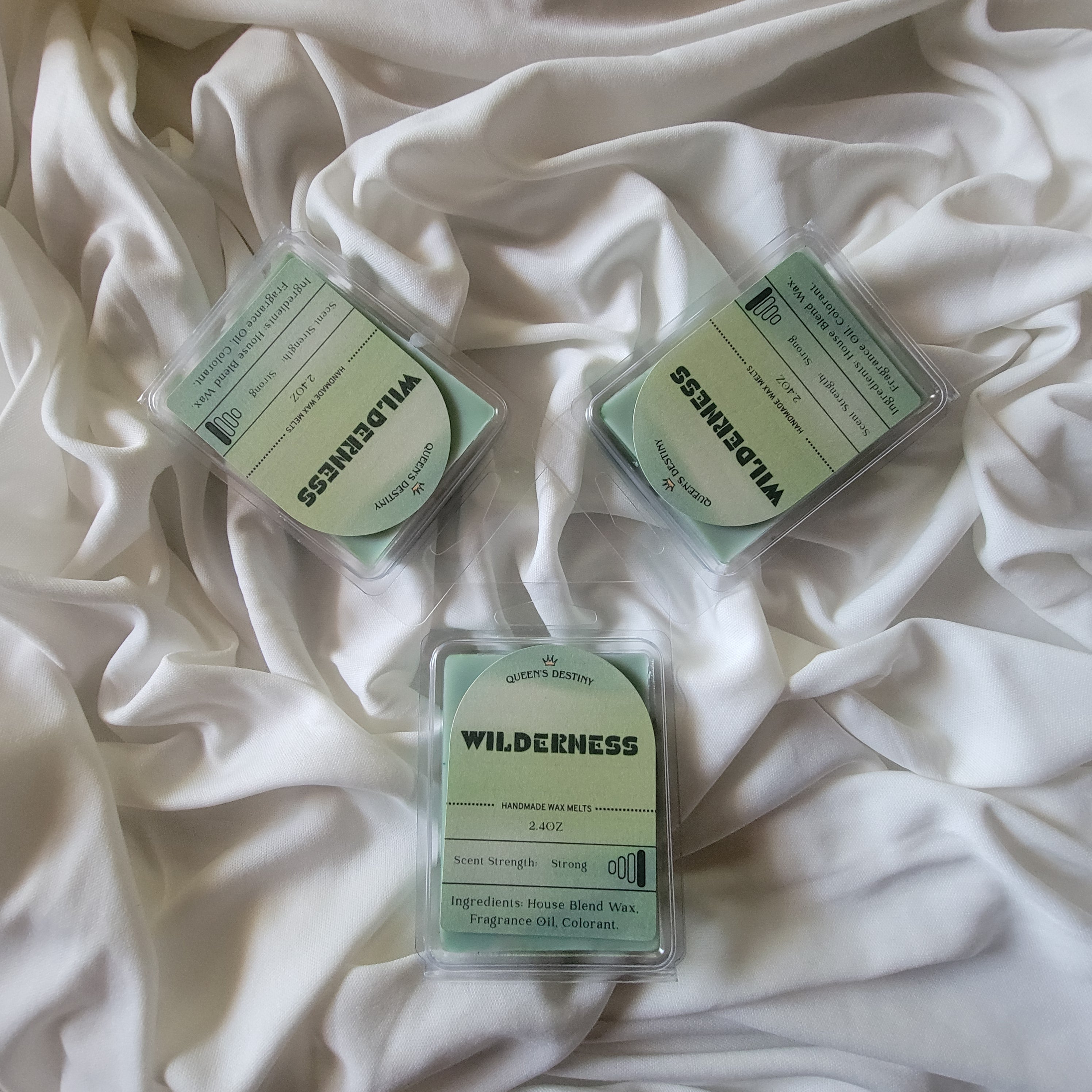 long lasting wax melt with natural forest scent