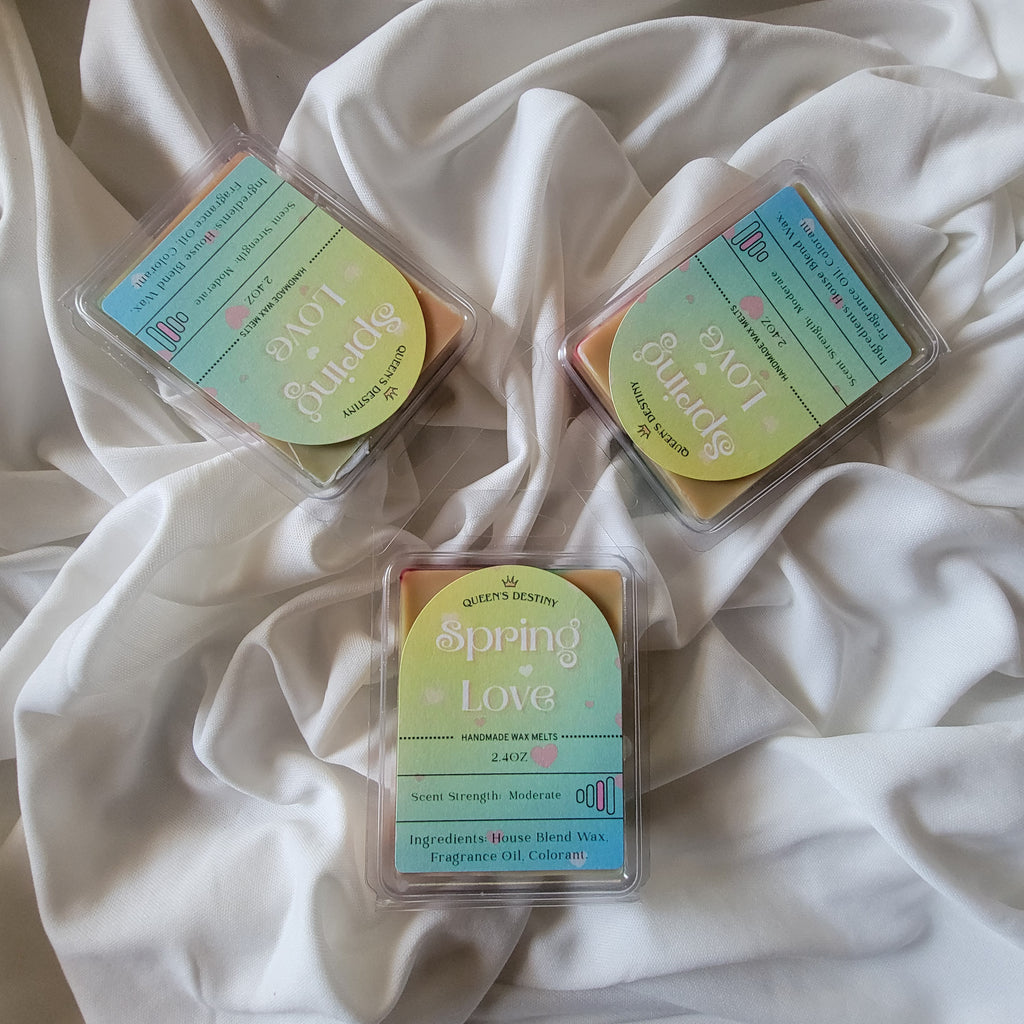 spring love wax melt floral scented home fragrance