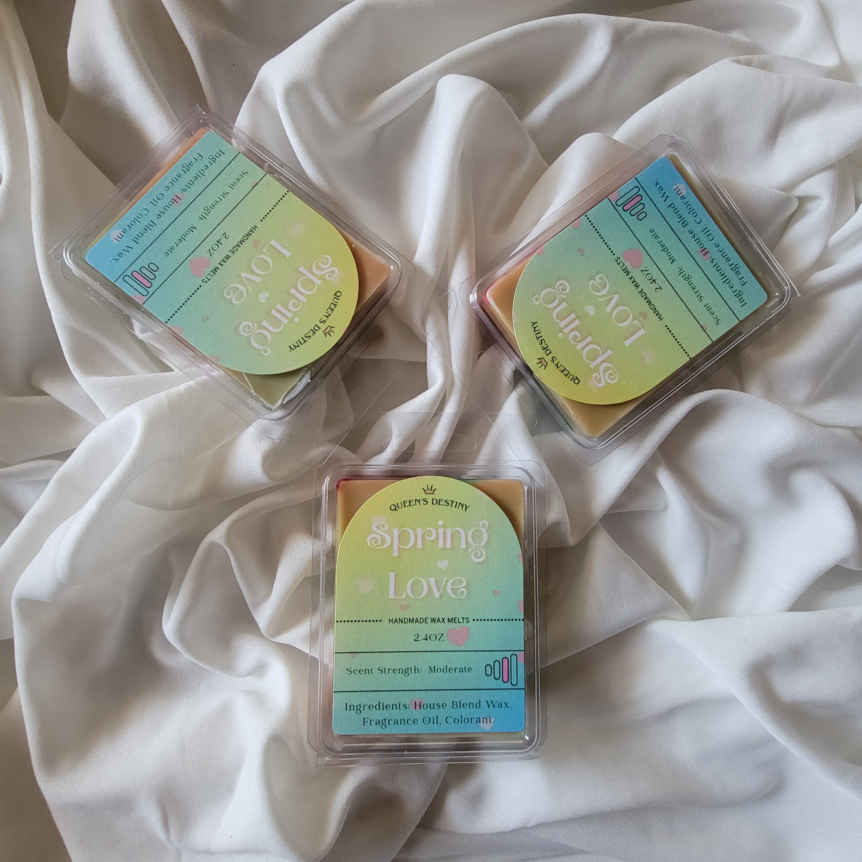 spring love wax melt floral scented home fragrance