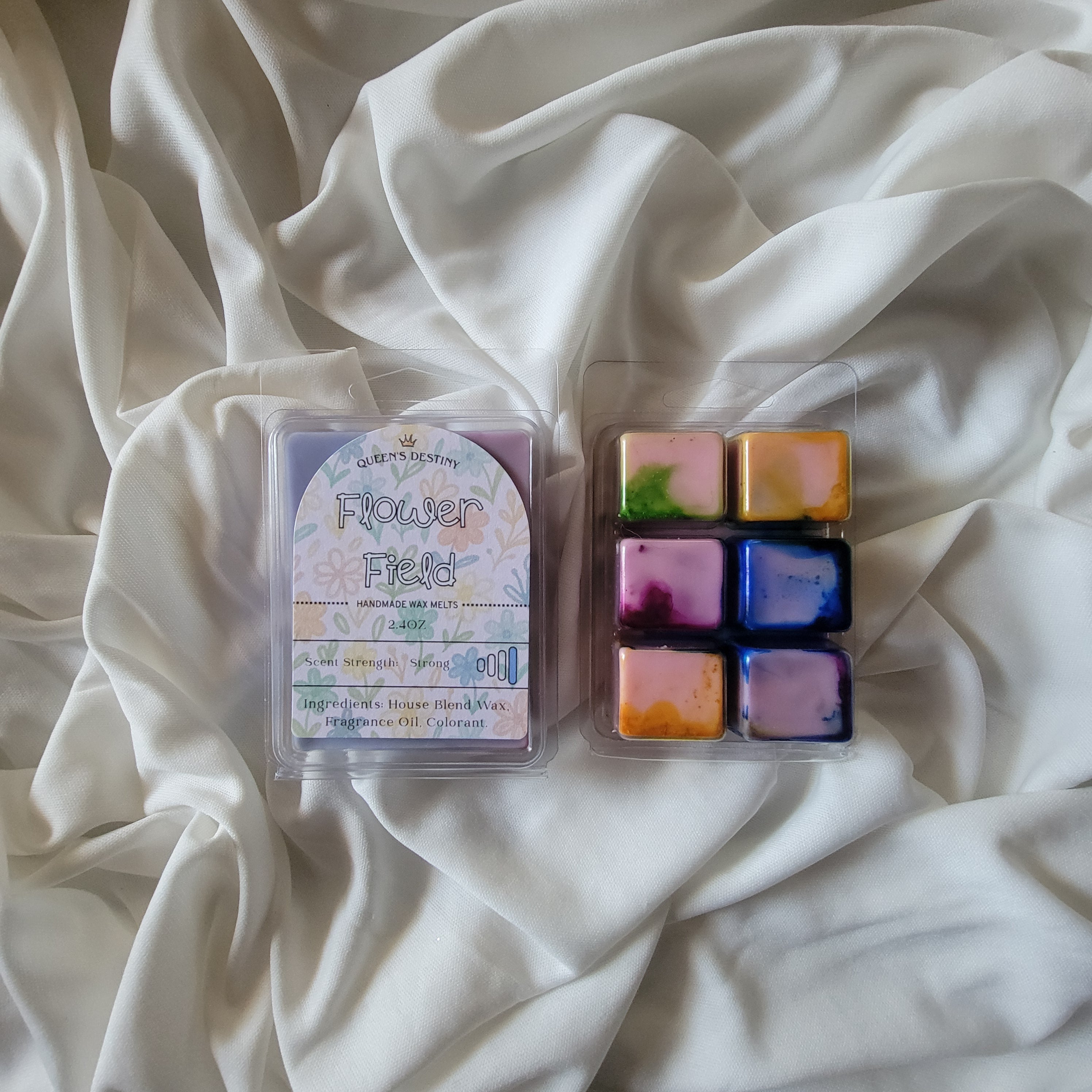 flower field wax melt fresh floral home fragrance